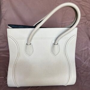Calfskin Medium Phantom Luggage White